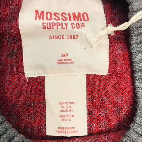 Mossimo Supply Co Sweater Men’s Size S Red Gray Cotton - Picture 8 of 11